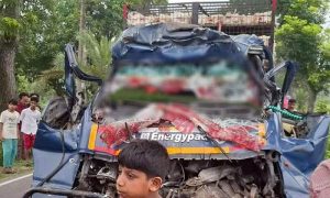 টাঙ্গাইলের সখীপুরে দাঁড়িয়ে থাকা ট্রাকে পিকআপ ভ্যানের ধাক্কায় নিহত ৪