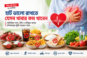 হার্ট ভালো রাখতে যেসব খাবার কম খাবেন