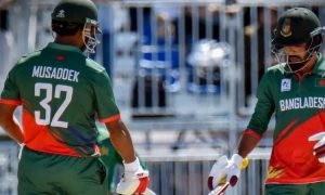 এশিয়ান গেমস সেমিফাইনাল: পাকিস্তানকে ১১২ রানের লক্ষ্য দিল বাংলাদেশ